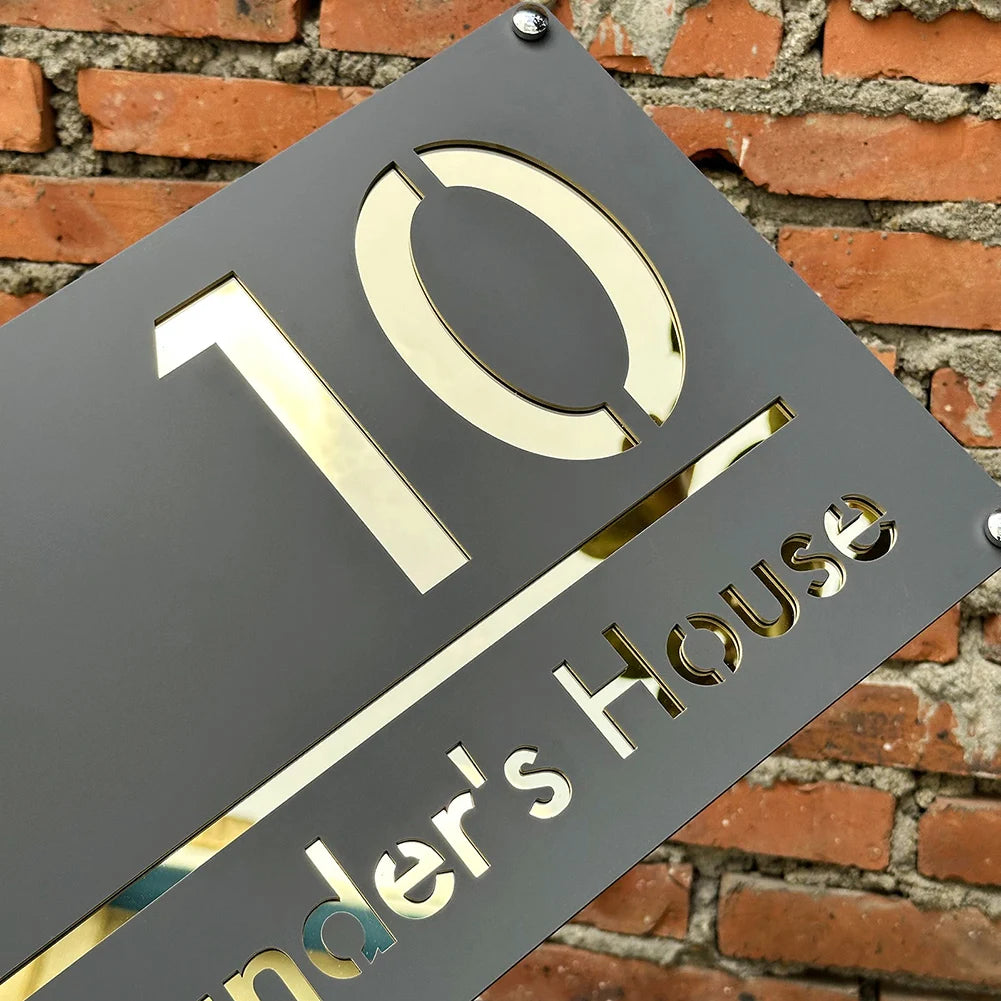 Personalized Exterior House Number Sign 3D Floating Residencial House Number
