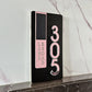 Custom Door Number Signs Modern Street Sign With LED Light & RC