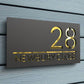 Custom 3D Floating House Number Outdoor Laser Cut Acrylic Matte Modern Door Sign