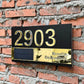 Custom Door Number Signs Modern Street Sign With LED Light & RC