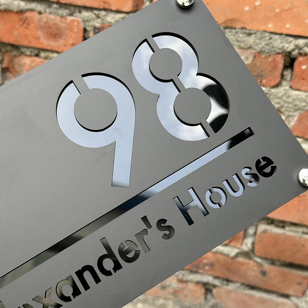 Personalized Exterior House Number Sign 3D Floating Residencial House Number