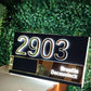 Custom Door Number Signs Modern Street Sign With LED Light & RC