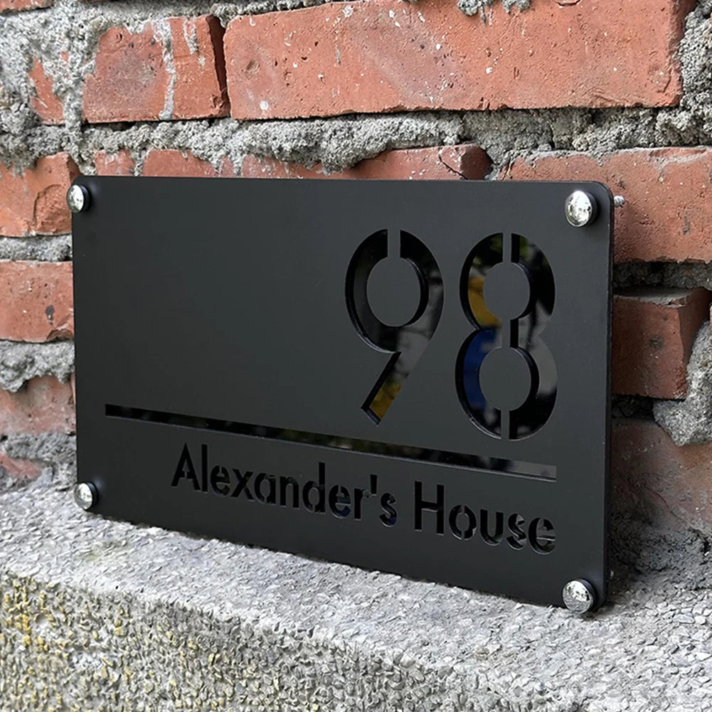 Personalized Exterior House Number Sign 3D Floating Residencial House Number