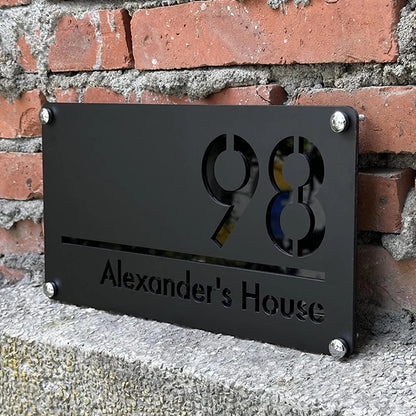 Personalized Exterior House Number Sign 3D Floating Residencial House Number
