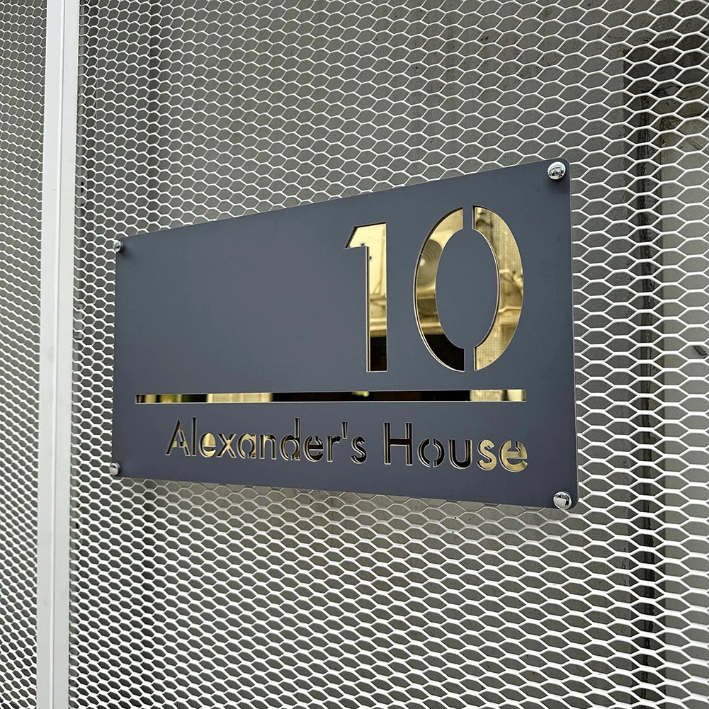 Personalized Exterior House Number Sign 3D Floating Residencial House Number