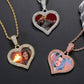 18K Gold Plated Heart Pendant - Iced Out Custom Necklace