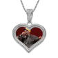 18K Gold Plated Heart Pendant - Iced Out Custom Necklace