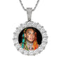 3D Circle Custom Picture Pendant
