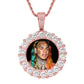 3D Circle Custom Picture Pendant