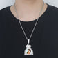 Money Bag Custom Pendant Memory Medallion Chain Necklace for Men Hip Hop Pendant