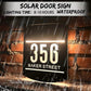 Personalized Outdoor Street Name Solar House Number Sign