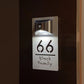 Customized Solar Exterior House Numbers With Motion Sensor Solar House Number