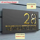 Custom 3D Floating House Number Outdoor Laser Cut Acrylic Matte Modern Door Sign