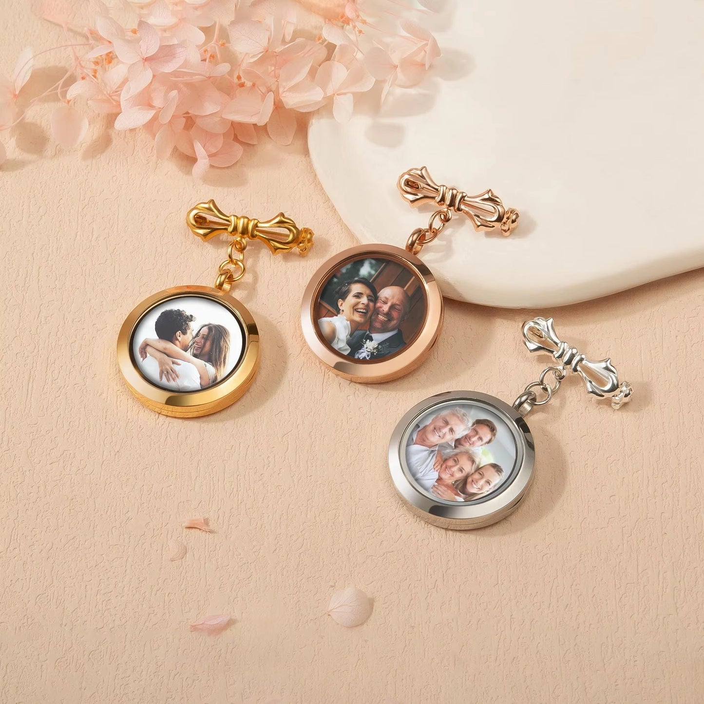 Personalized Gift for Bride Wedding Bouquet Charm Custom Photos Bridal Bouquet