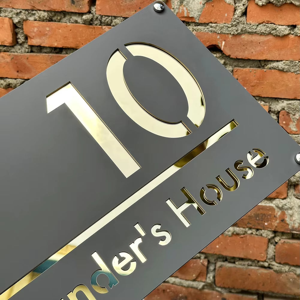 Personalized Exterior House Number Sign 3D Floating Residencial House Number