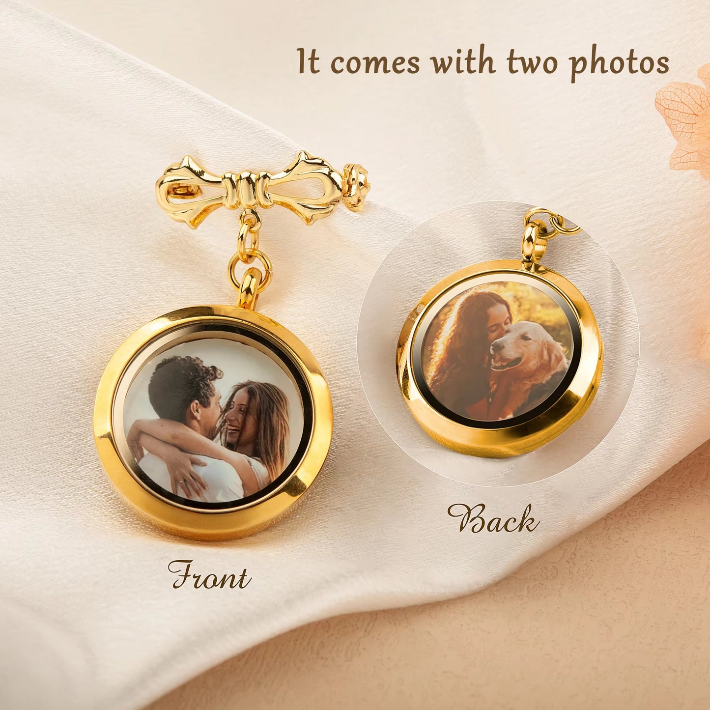Personalized Gift for Bride Wedding Bouquet Charm Custom Photos Bridal Bouquet