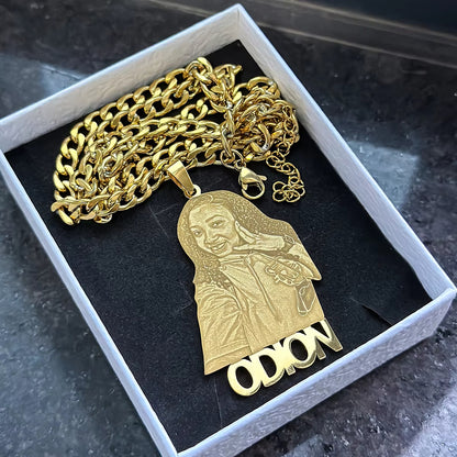 Custom Photo Necklace Custom Stainless Steel Engrave