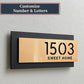 Customized 3D Cut House Number Street Address Family Name Letter for Home