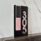 Custom Door Number Signs Modern Street Sign With LED Light & RC