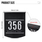 Personalized Outdoor Street Name Solar House Number Sign