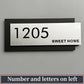 Customized 3D Cut House Number Street Address Family Name Letter for Home