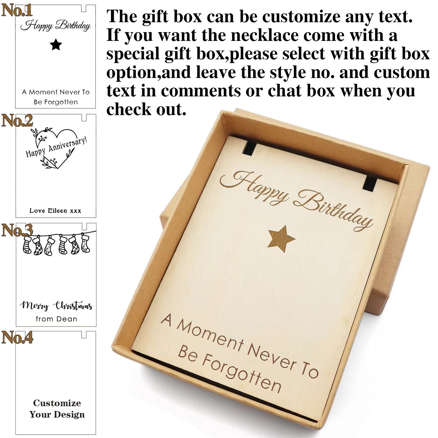 Personalized Photo Necklaces Custom Name Necklace Heart Pendant Chain Jewelry for For Lovers
