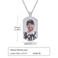 Men Personalize Engrave Name Custom The Photo of Family Pendant Necklaces