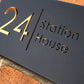 Custom 3D Floating House Number Outdoor Laser Cut Acrylic Matte Modern Door Sign