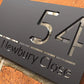 Custom 3D Floating House Number Outdoor Laser Cut Acrylic Matte Modern Door Sign