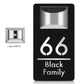 Customized Solar Exterior House Numbers With Motion Sensor Solar House Number