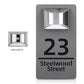 Customized Solar Exterior House Numbers With Motion Sensor Solar House Number