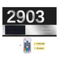 Custom Door Number Signs Modern Street Sign With LED Light & RC