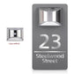 Customized Solar Exterior House Numbers With Motion Sensor Solar House Number