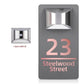 Customized Solar Exterior House Numbers With Motion Sensor Solar House Number
