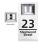 Customized Solar Exterior House Numbers With Motion Sensor Solar House Number
