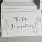 Luxury Customized Business Card with Embossed Logo - Premium Gift Card for After-Sales Wedding Invitations