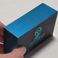 Custom Business Cards 3D Black Cards Hot Stamping Embossed Logo Blue Gold Foil Sliver Debossed logo With Logo 200pcs