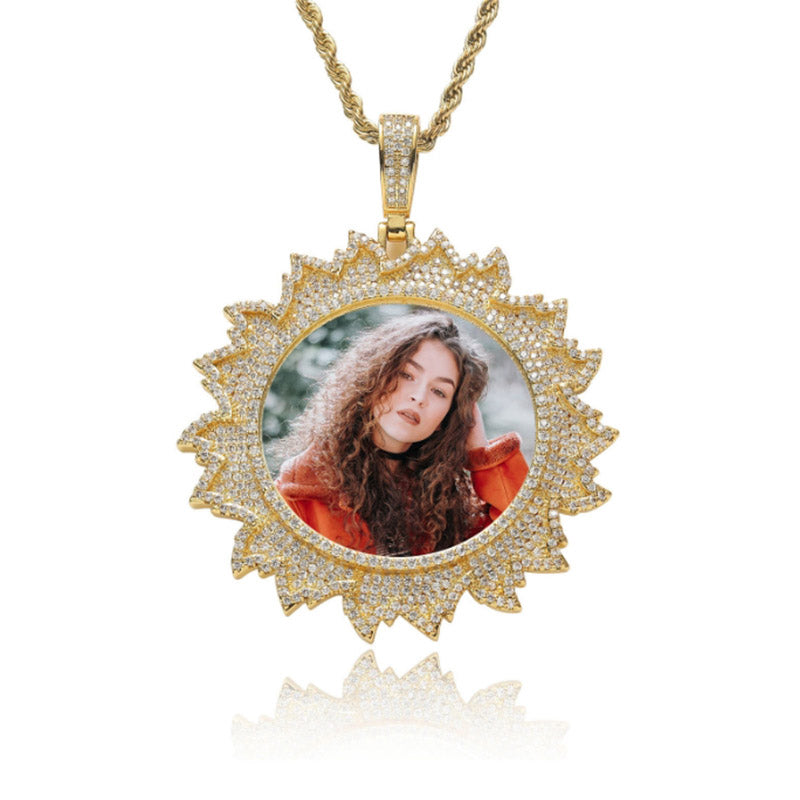 Custom Iced Out Photo Pendant
