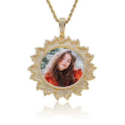 Custom Iced Out Photo Pendant