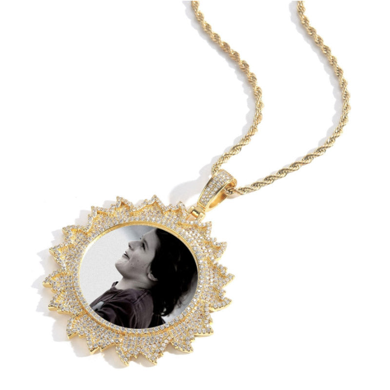 Custom Iced Out Photo Pendant