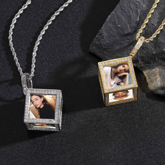 Hip Hop Charms Pendant For Necklace Men Iced Out Crystal Picture Pendant