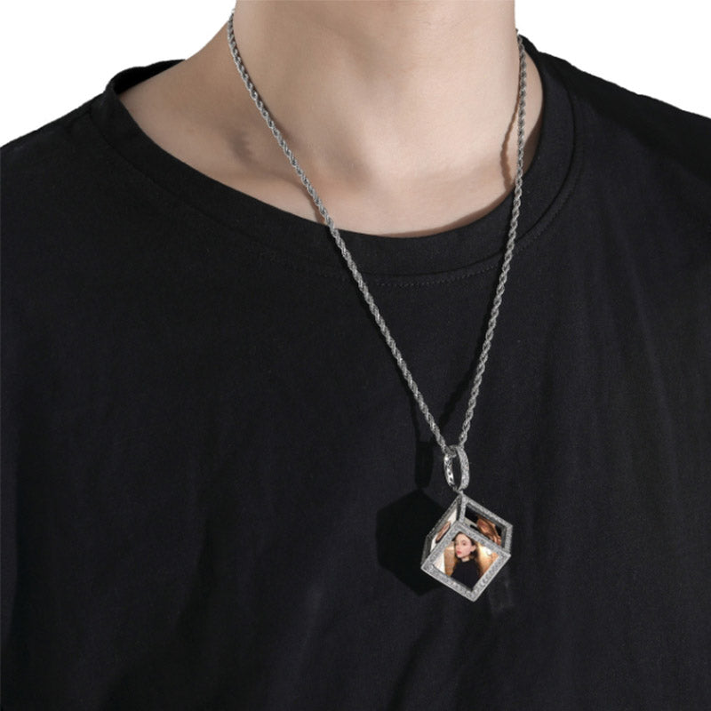 Hip Hop Charms Pendant For Necklace Men Iced Out Crystal Picture Pendant