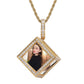 Hip Hop Charms Pendant For Necklace Men Iced Out Crystal Picture Pendant