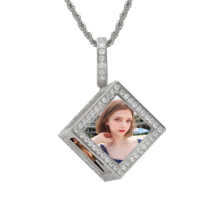 Hip Hop Charms Pendant For Necklace Men Iced Out Crystal Picture Pendant