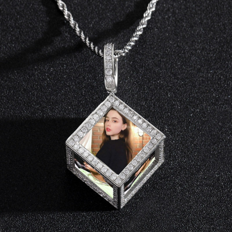 Hip Hop Charms Pendant For Necklace Men Iced Out Crystal Picture Pendant