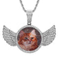 Gold Plated Black Lives Matter Wings Pendant Necklace for Men Women