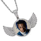 Gold Plated Black Lives Matter Wings Pendant Necklace for Men Women