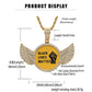 Gold Plated Black Lives Matter Wings Pendant Necklace for Men Women