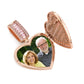Personalized Copper Love Heart Locket Necklace with Photo